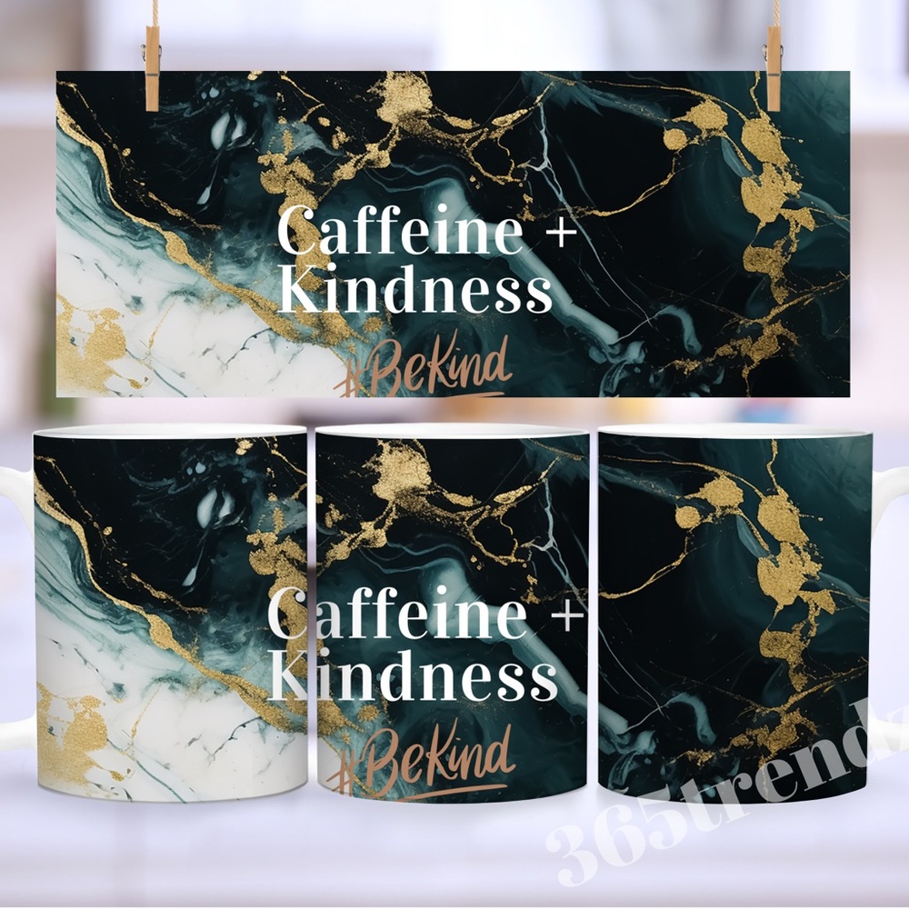 Coffee and kindness 15 oz mug